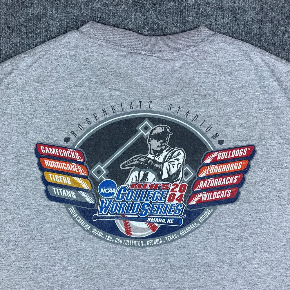 TCX T-Shirt Mens Size L Gray Church Softball World Series 2000 Event Graphic Tee